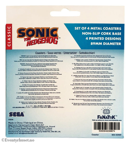 Sonic - The Hedgehog Coaster 4-Pack Home & Gifts