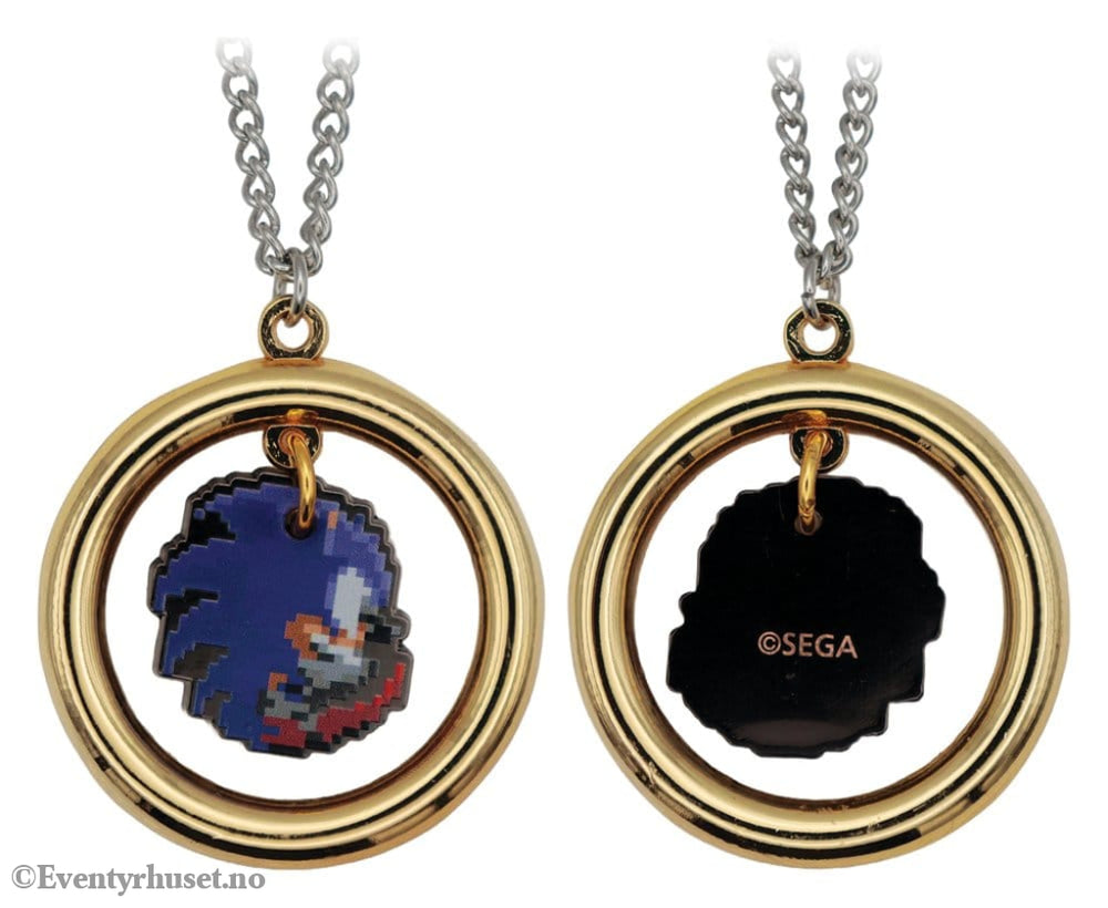 Sonic - The Hedgehog Necklace with Pendant Ring Fashion & Accessories