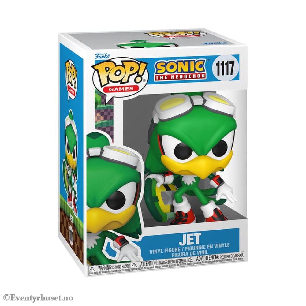 Sonic the Hedgehog POP! Games Vinyl Figure Jet the Hawk w/Board 9 cm Collectibles