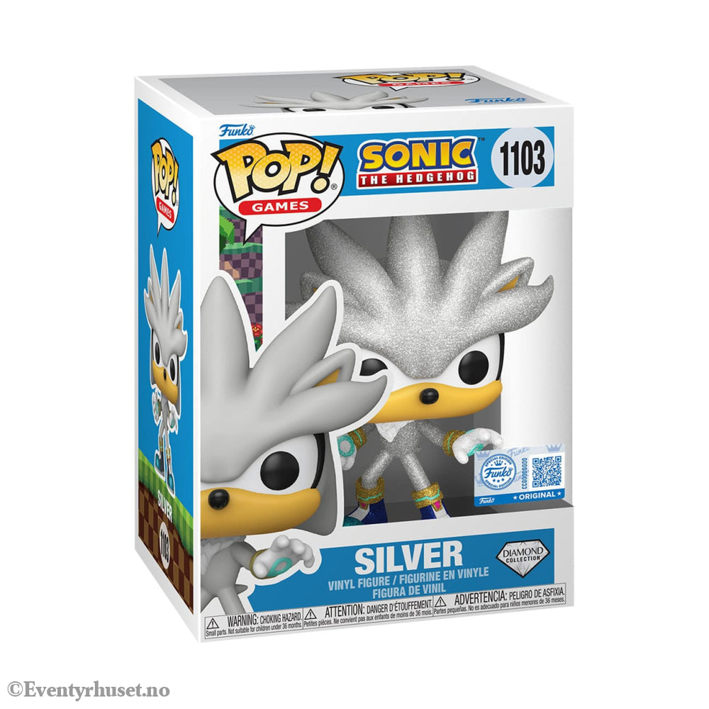 Sonic The Hedgehog POP! Games Vinyl Figure Silver The Hedgehog (FL) 9 cm Collectibles