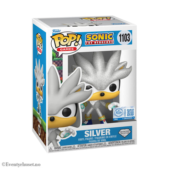 Sonic The Hedgehog POP! Games Vinyl Figure Silver The Hedgehog (FL) 9 cm Collectibles