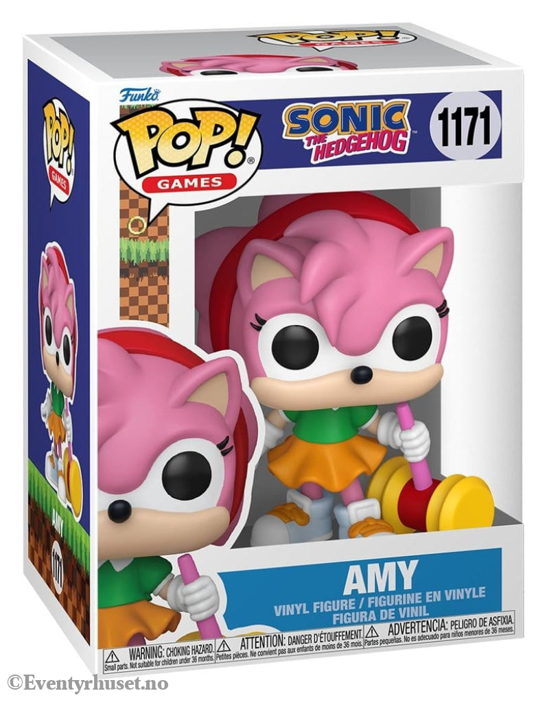 Sonic - The Hedgehog POP! Games Vinyl Figures Amy Rose with Piko Hammer with Chase 9 cm Assortment (6) Collectibles