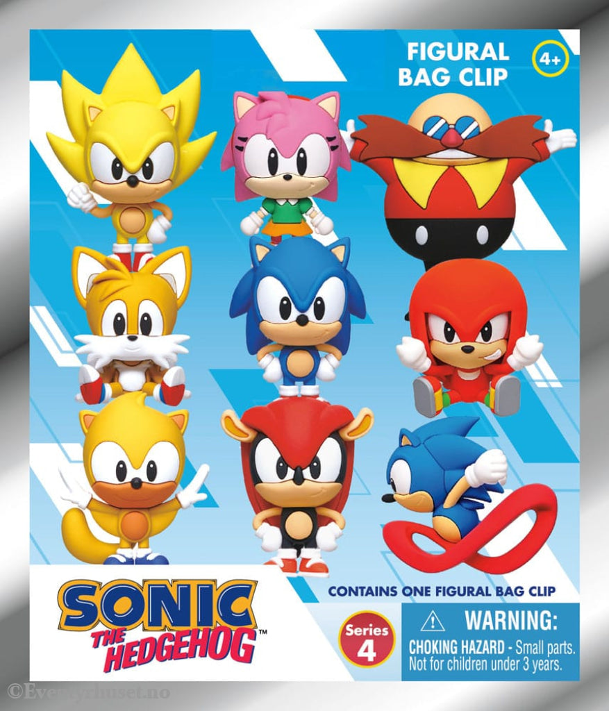 Sonic the Hedgehog PVC Bag Clips Series 4 Display (24) Fashion & Accessories