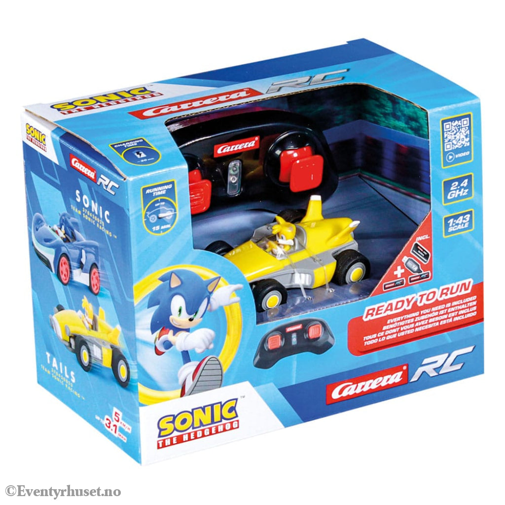 Sonic the Hedgehog RC remote-controlled Car 1/43 2.4GHz Mini Tails Toys
