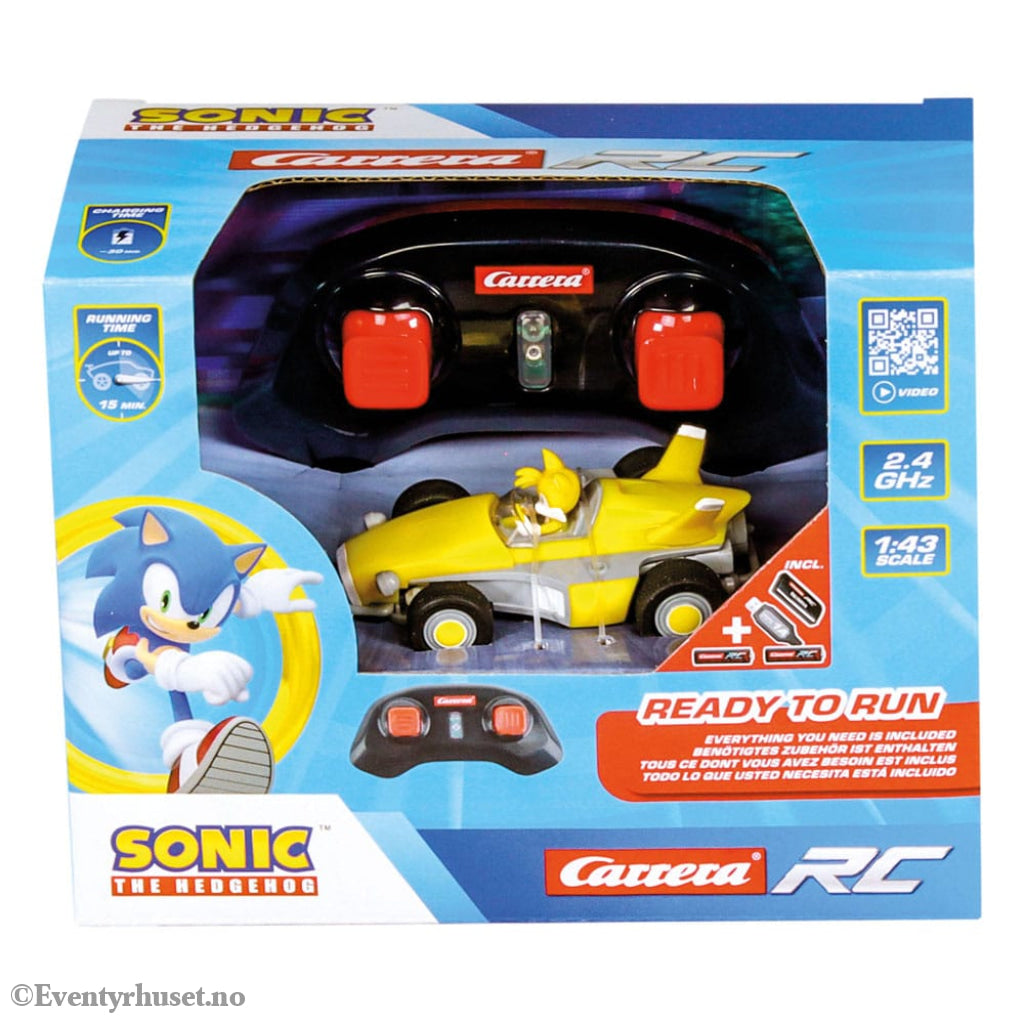 Sonic the Hedgehog RC remote-controlled Car 1/43 2.4GHz Mini Tails Toys