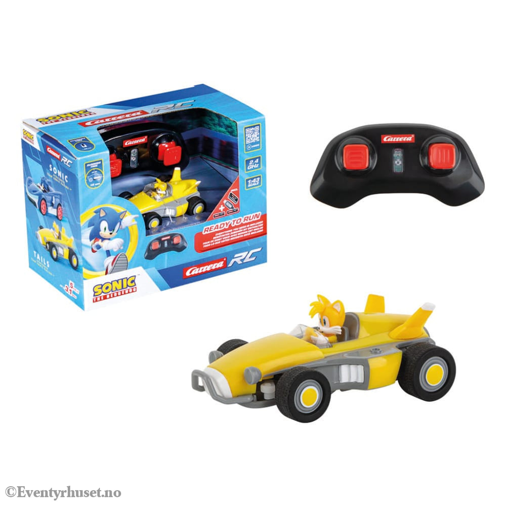 Sonic the Hedgehog RC remote-controlled Car 1/43 2.4GHz Mini Tails Toys