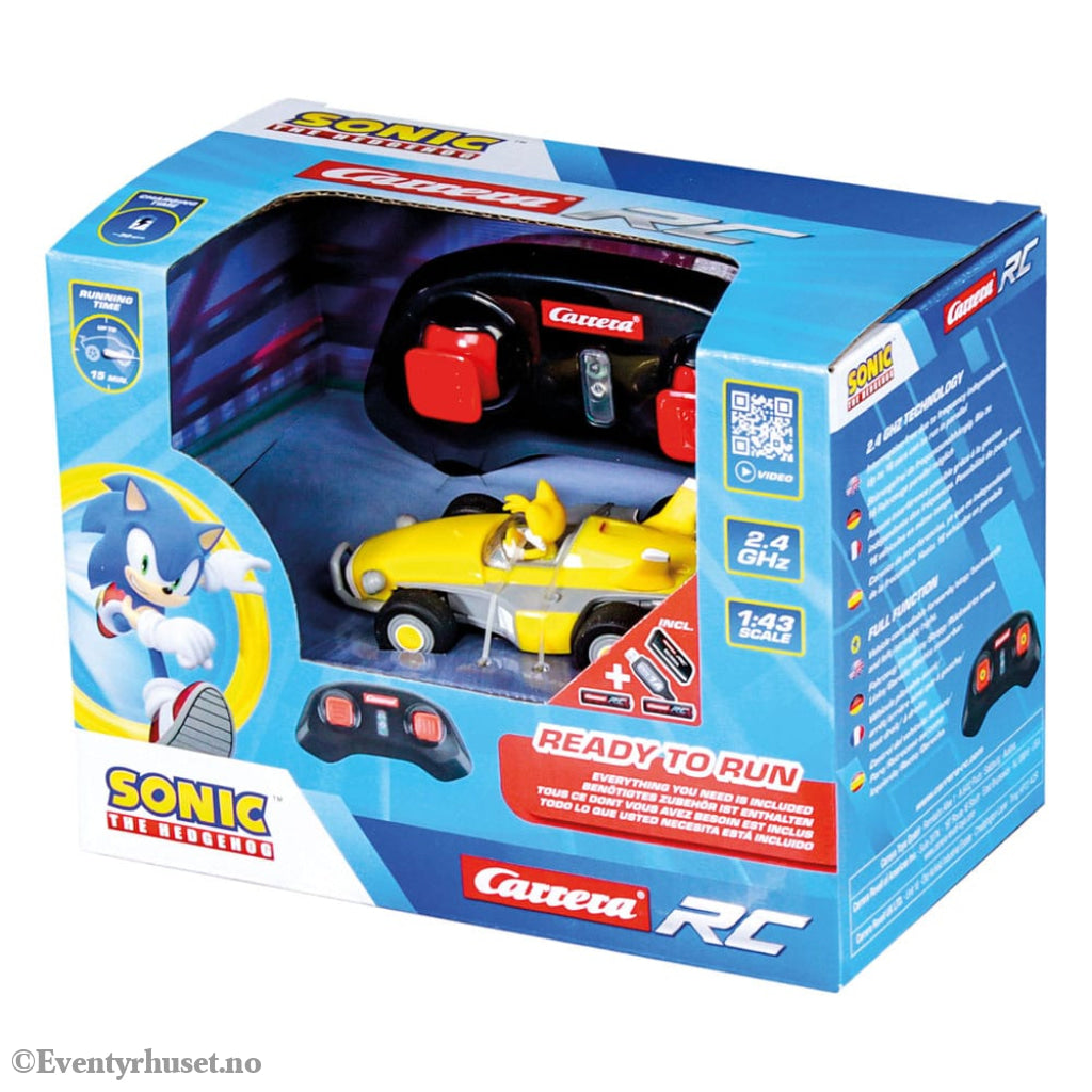 Sonic the Hedgehog RC remote-controlled Car 1/43 2.4GHz Mini Tails Toys