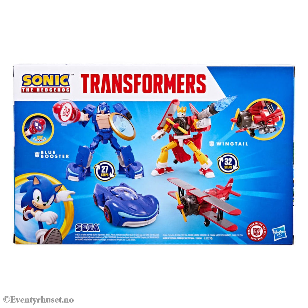 Sonic the Hedgehog x Transformers Action Figure Wingtail & Blue Booster 13 cm Toys