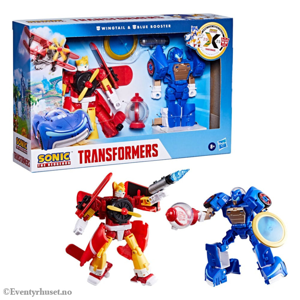 Sonic the Hedgehog x Transformers Action Figure Wingtail & Blue Booster 13 cm Toys