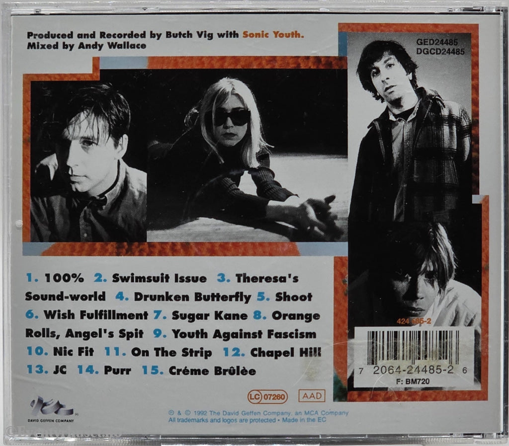 Sonic Youth. 1992. Dirty . CD.