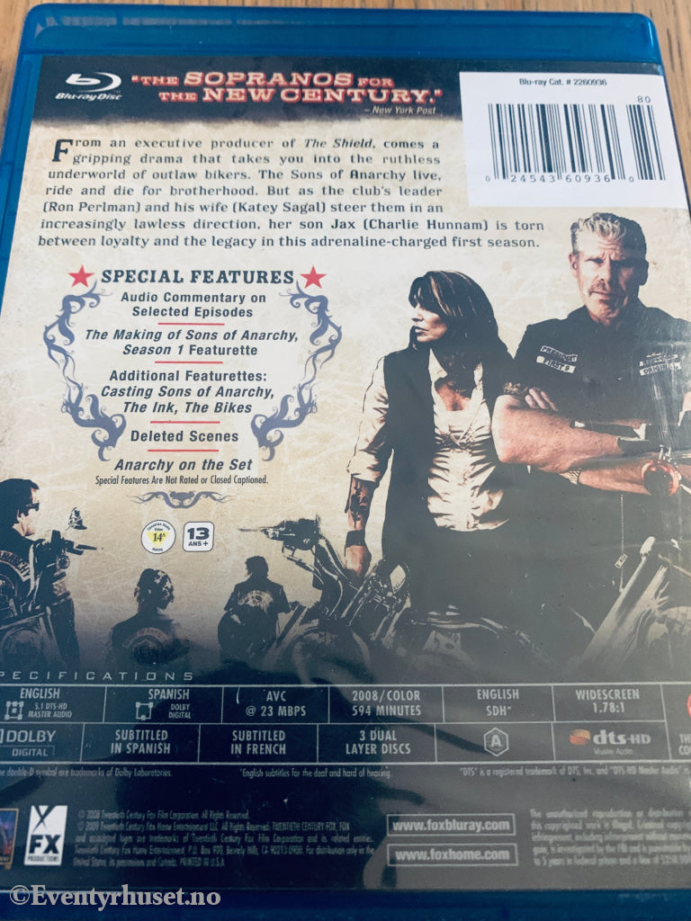 Sons of Anarchy: Sesong 1 (2008). Blu-Ray.