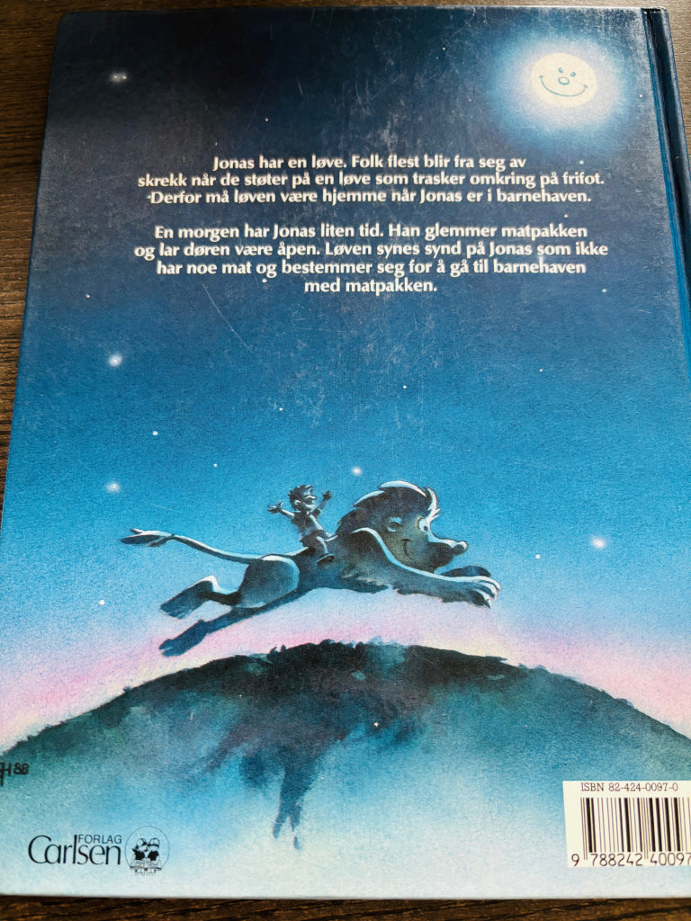 Søren Håkansson – Jonas og Løven. Bok.