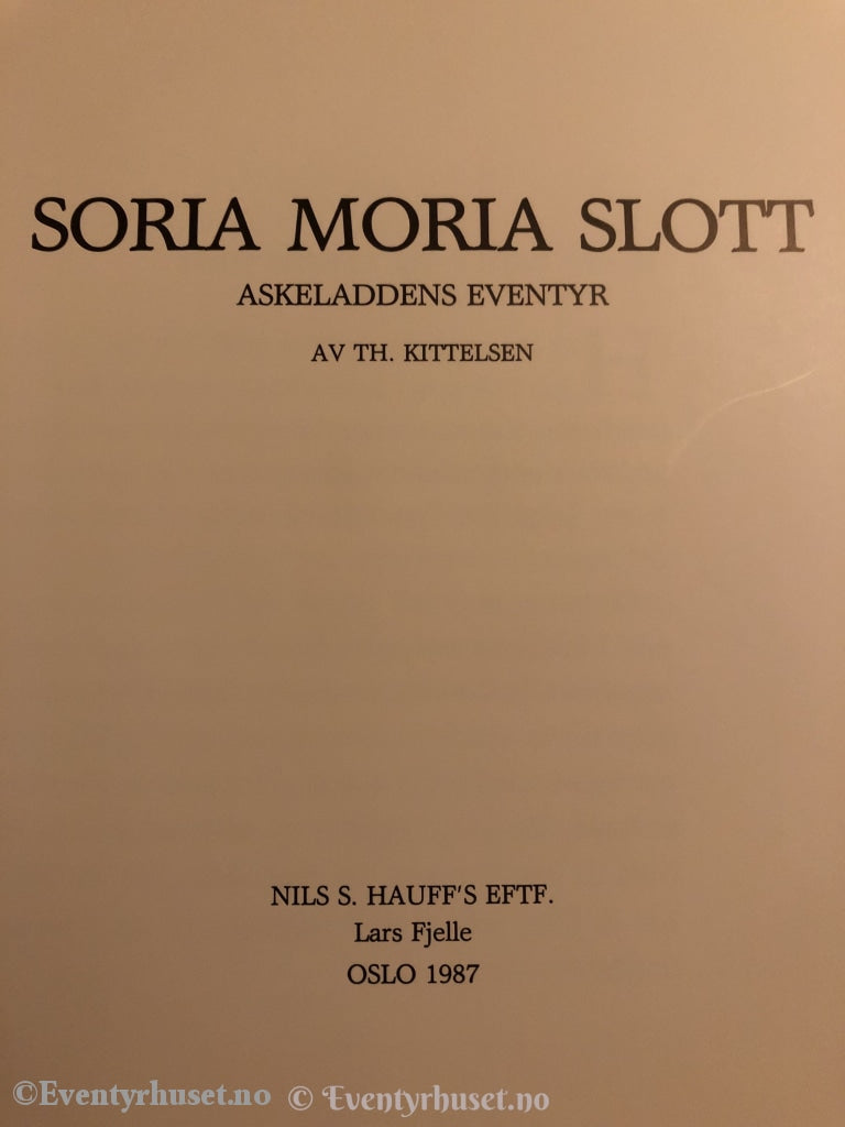 Soria Moria Slott. Askeladdens Eventyr. Av Theodor Kittelsen. 1987. Eventyrbok