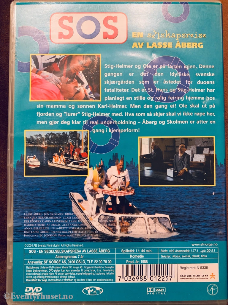 Sos Selskapsreisen. 1988. Dvd. Dvd