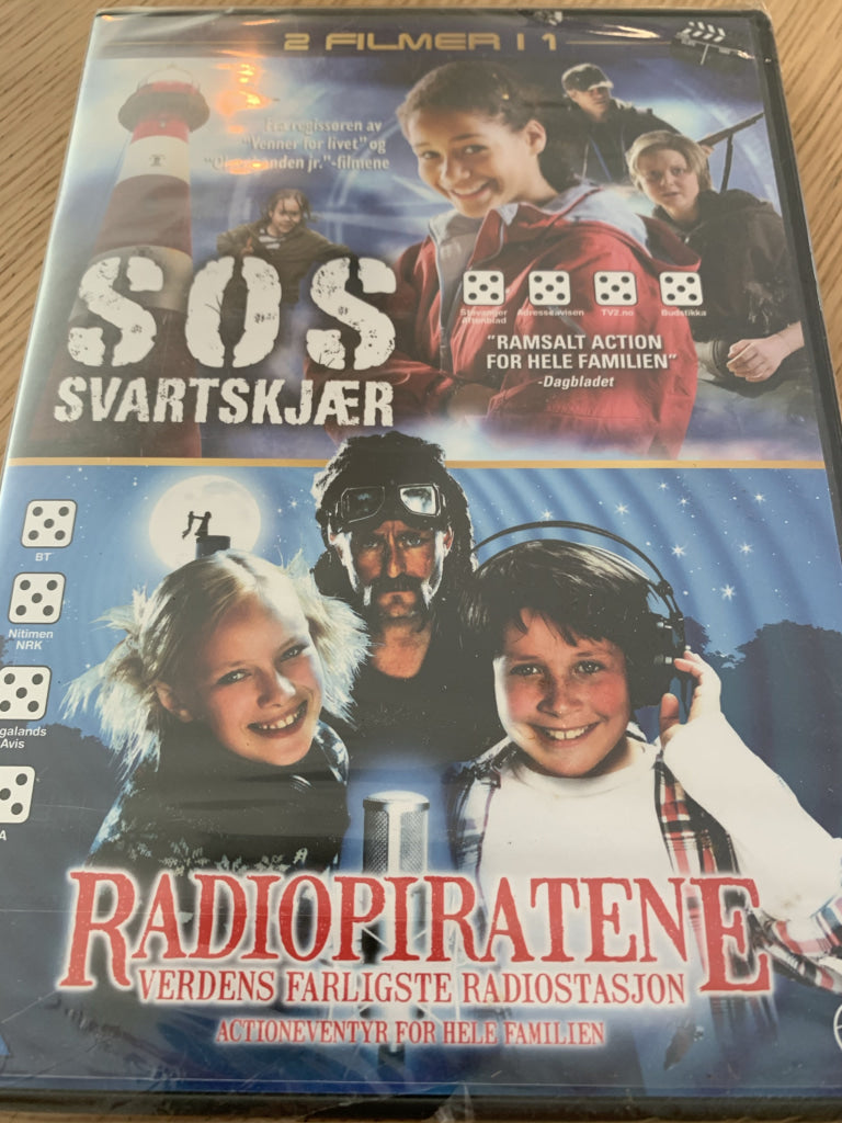Sos Svartskjær / Radiopiratene. Dvd Ny I Plast!