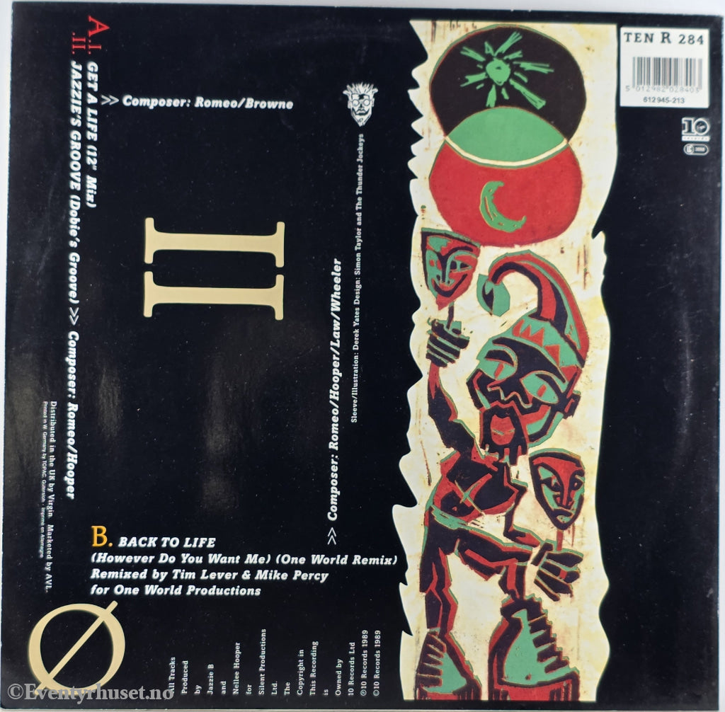 Soul II Soul. 1989. Get a Life . LP.