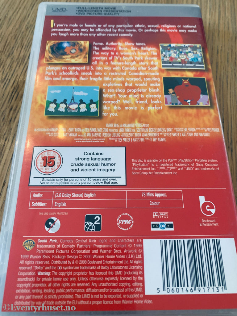 South Park: Bigger, Longer & Uncut. PSP/UMD.