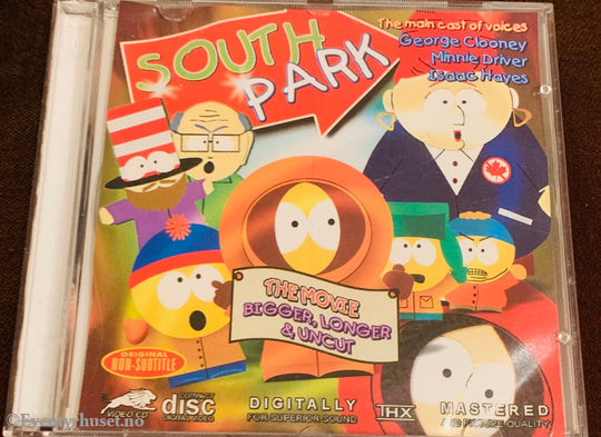 South Park: The Movie – Bigger, Longer & Uncut (1999). VCD.