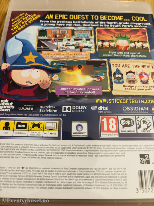 South Park: The Stick of Truth . PS3.