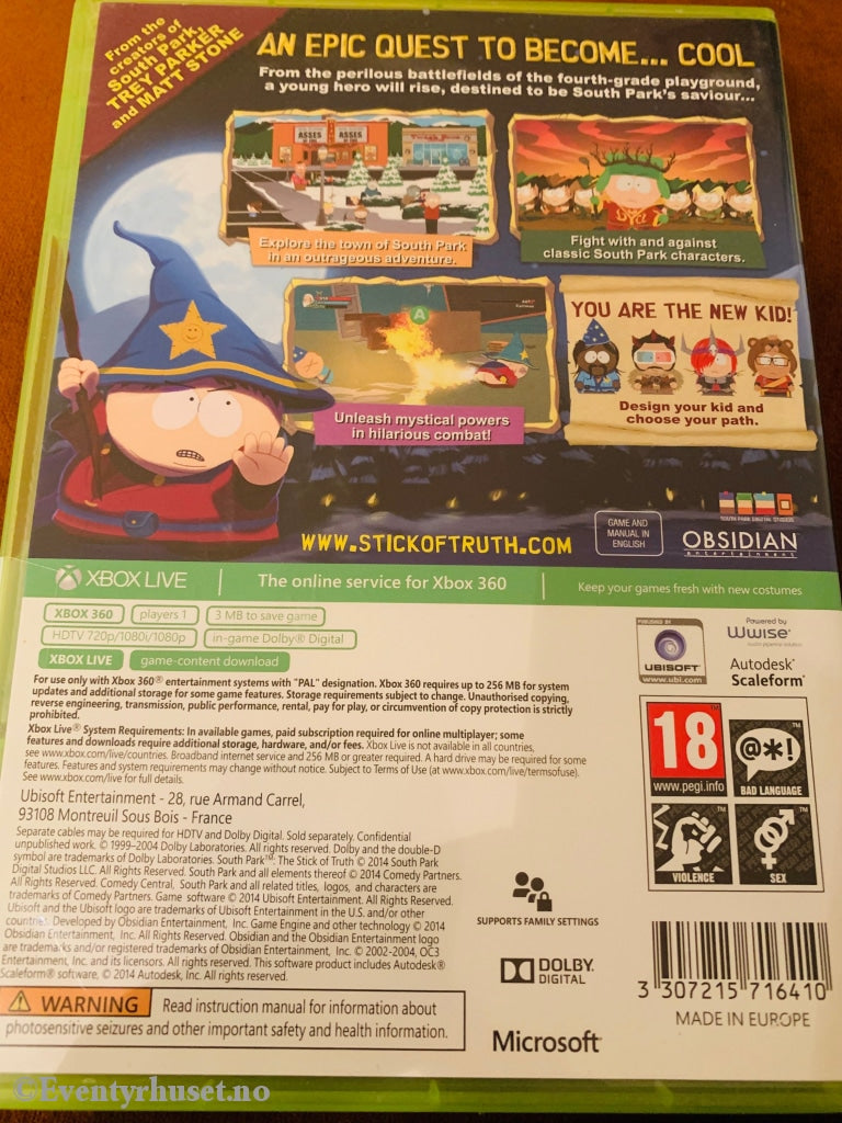 South Park - The Stick Of Truth. Xbox 360.