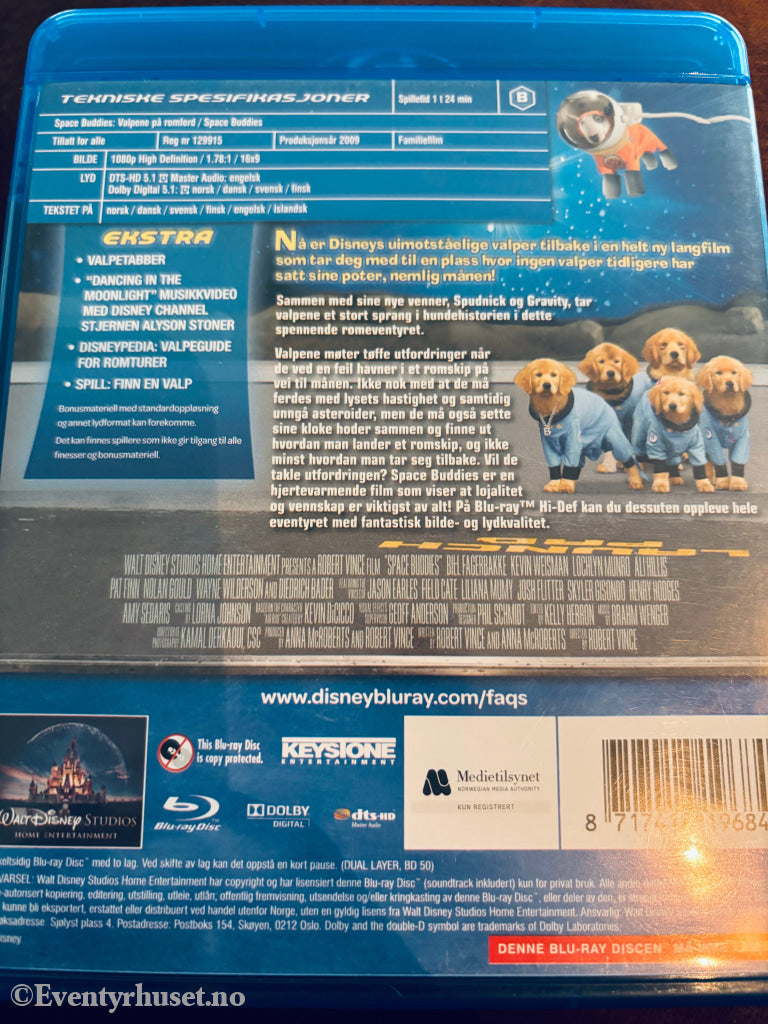 Space Buddies: Valpene på Romferd. Blu-ray Disc.
