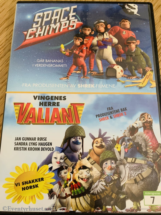 Space Chimps / Valiant. Dvd. Dvd