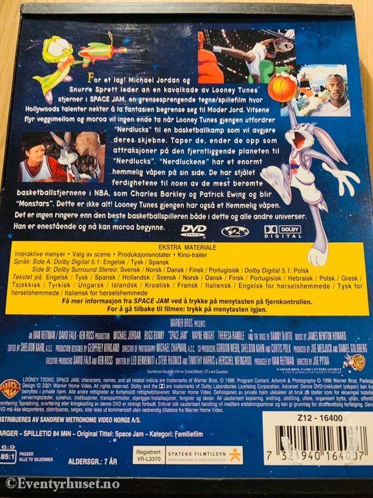 Space Jam. 1996. Dvd Snap Case.
