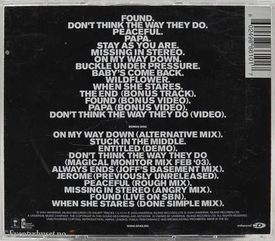 Span - Mass Distraction. Musikk-CD.