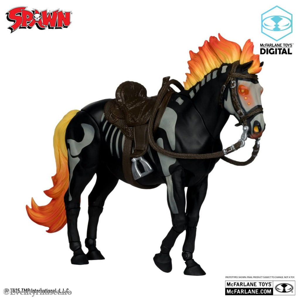 Spawn Action Figure Bloodaxe with Horse (Spawn: The Dark Ages) (McFarlane Toys 30th Anniversary) (Gold Label) 18 cm Toys