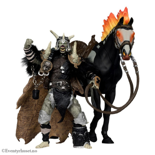 Spawn Action Figure Bloodaxe with Horse (Spawn: The Dark Ages) (McFarlane Toys 30th Anniversary) (Gold Label) 18 cm Toys