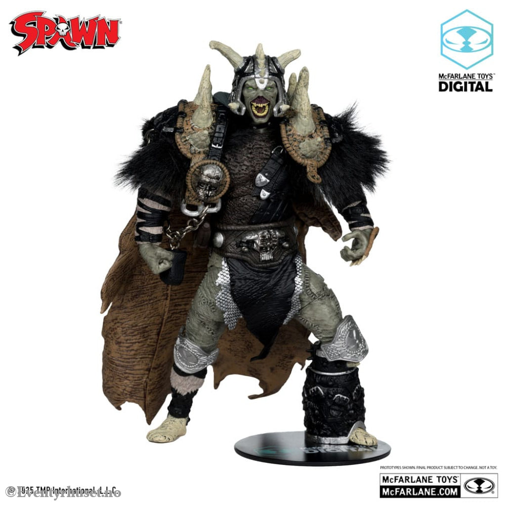 Spawn Action Figure Bloodaxe with Horse (Spawn: The Dark Ages) (McFarlane Toys 30th Anniversary) (Gold Label) 18 cm Toys
