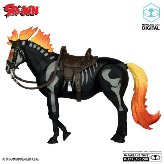 Spawn Action Figure Bloodaxe with Horse (Spawn: The Dark Ages) (McFarlane Toys 30th Anniversary) (Gold Label) 18 cm Toys