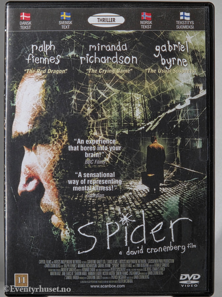Spider. 2002. DVD.
