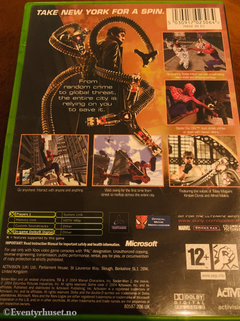 Spider-Man 2 . Xbox.