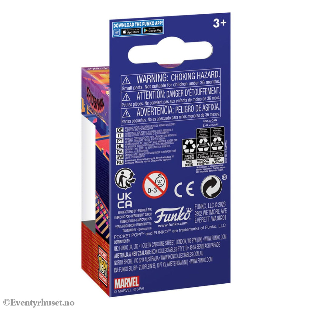 Spider-Man: Across the Spider-Verse POP! Vinyl Keychains 4 cm Spider-Man Display (12) Fashion & Accessories