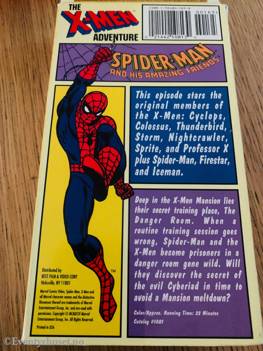 Spider-Man and His Amazing Friends: The X-Men Adventure (1981). VHS slipcase.
