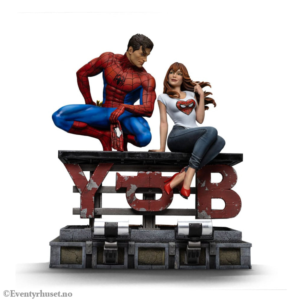 Spider-Man Diorama Art Scale Statue 1/6 Spider-Man and Mary Jane 35 cm Collectibles