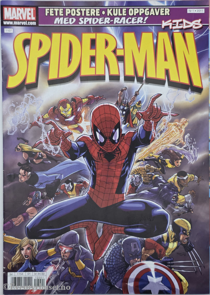 Spider-Man Kids Nr. 1/2011 . Aktivitetshefte.