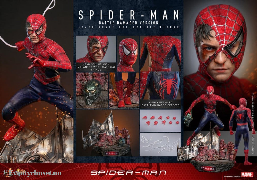 Spider-Man Movie Masterpiece Action Figure 1/6 Spider-Man (Battle Damaged Version) 30 cm Toys