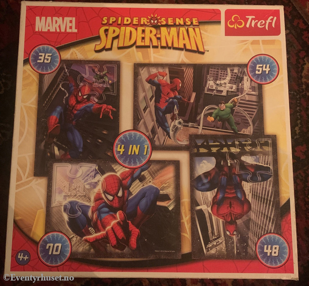 Spider-Man: Spider Sense 4 in 1 Puzzle. Puslespill.