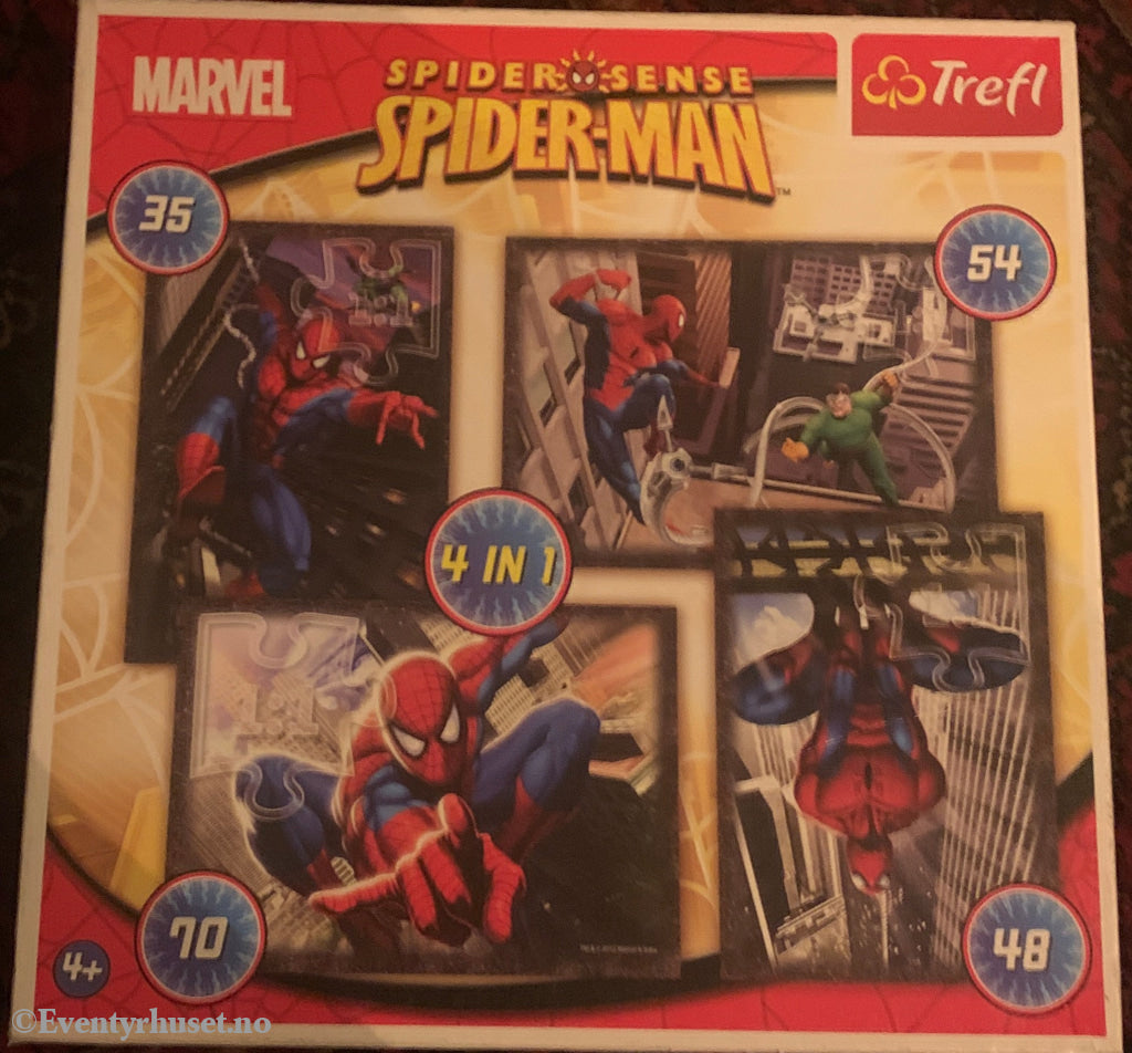 Spider-Man: Spider Sense 4 in 1 Puzzle. Puslespill.