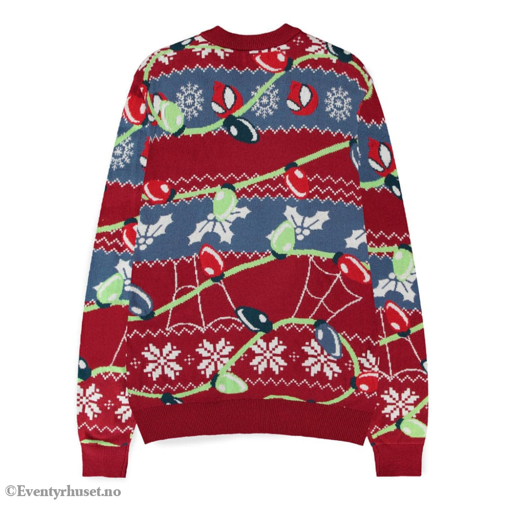 Spider-Man Sweater Swing into the Holidays (Christmas Jumper) Size S Fashion & Accessories