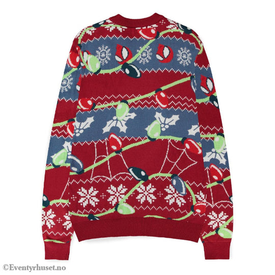 Spider-Man Sweater Swing into the Holidays (Christmas Jumper) Size S Fashion & Accessories