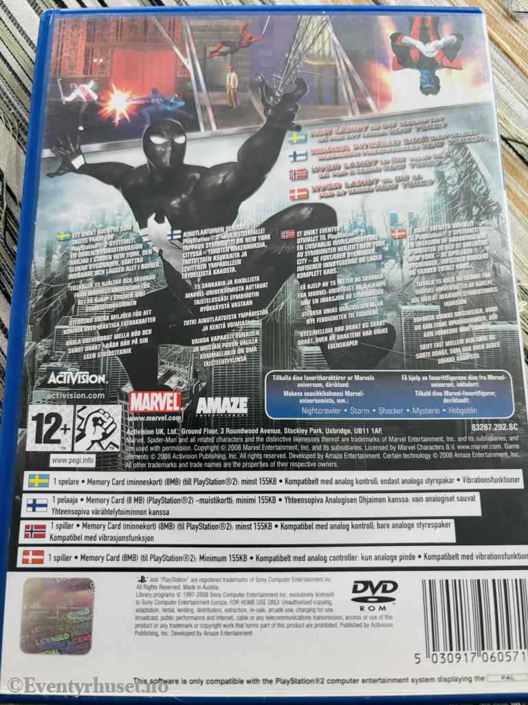 Spider-Man: Web of Shadows (Amazing Allies Edition). PS2-spill