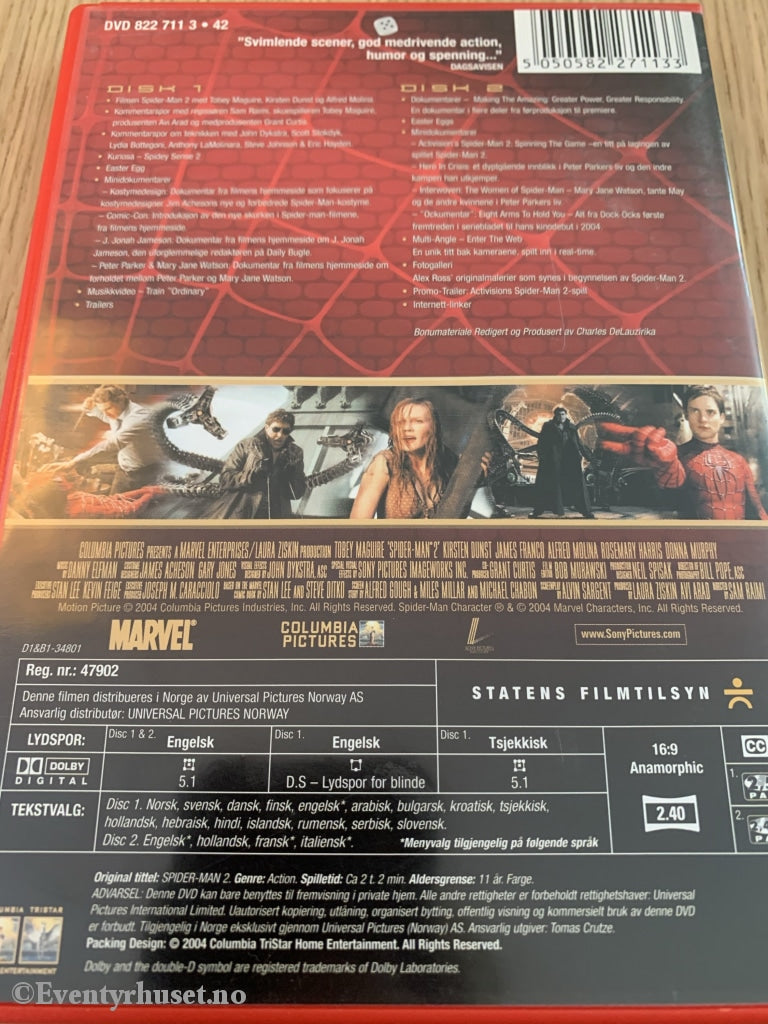 Spider-Man 2. Dvd. Dvd