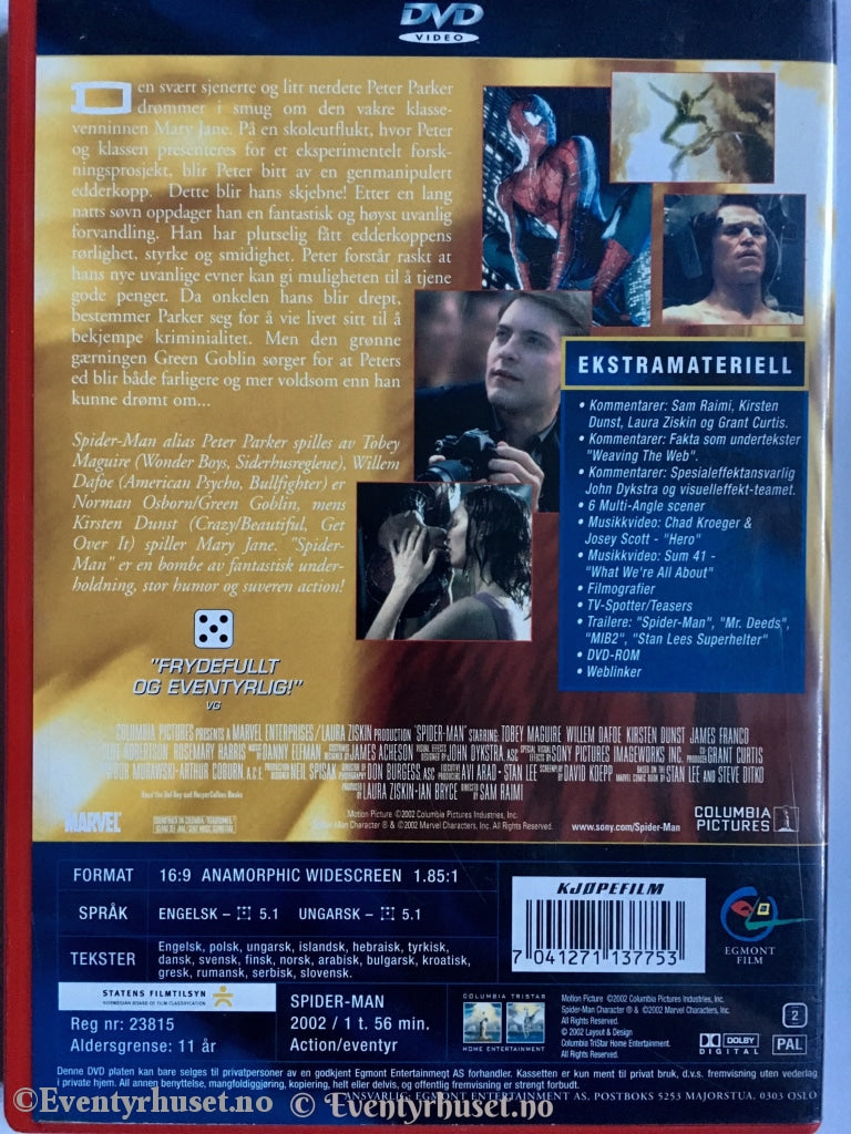 Spider-Man. Dvd. Dvd