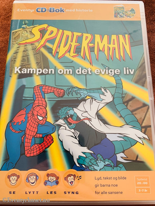 Spiderman - Kampen Om Det Evige Liv. Cd & Bok.