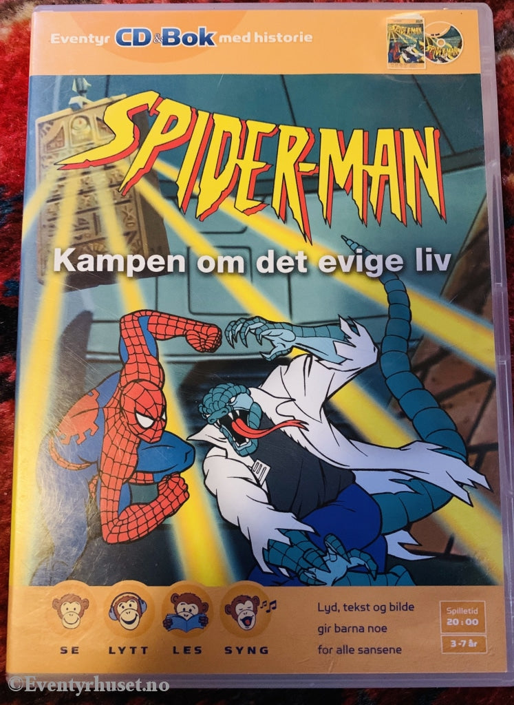 Spiderman - Kampen Om Det Evige Liv. Cd Mangler Bok.