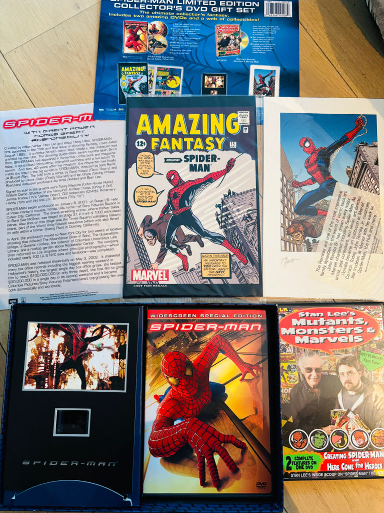 SpiderMan Limited Edition DVD Collector’s Gift Set. DVD samleboks. DVD