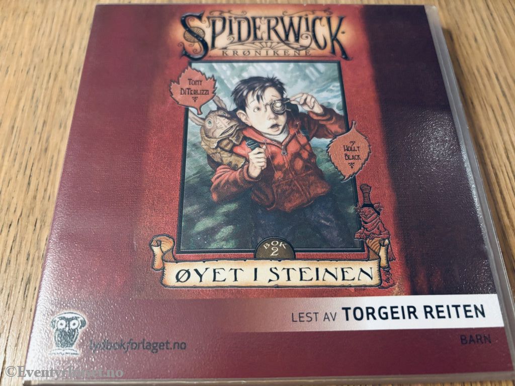 Spiderwick-krønikene: Øyet i steinen. 2004. Lydbok på CD.